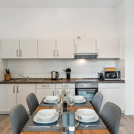 Homespace - Magdeburg - Gemuetliches Apartment Mit Balkon Extérieur photo